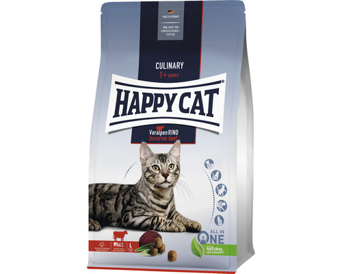 Katzenfutter trocken HAPPY CAT Culinary Adult Rind 300 g Happy Cat Culinary Adult Voralpen Rind Katzentrockenfutter
