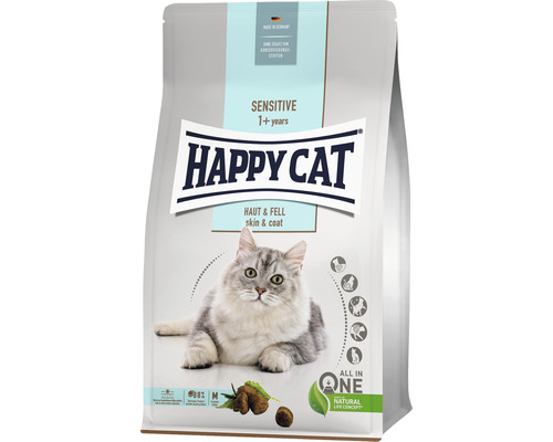 Katzenfutter trocken HAPPY CAT Sensitive Haut & Fell 300 g