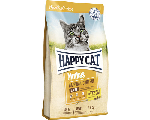 Katzenfutter trocken HAPPY CAT Minkas Hairball Geflügel 4 kg