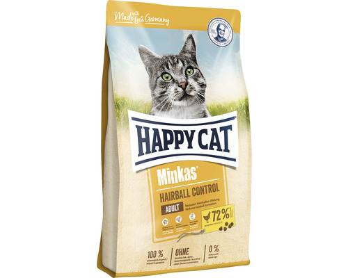 Katzenfutter trocken HAPPY CAT Minkas Hairball Control Geflügel 500 g