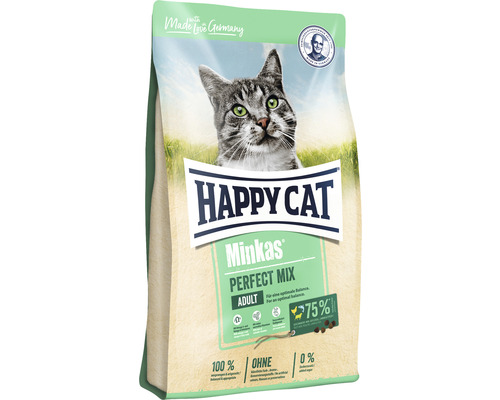Katzenfutter trocken HAPPY CAT Minkas Perfect Mix 500 g