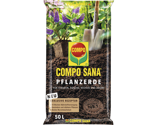 Pflanzerde COMPO SANA® für Stauden, Büsche, Hecken und Bäume 50 L