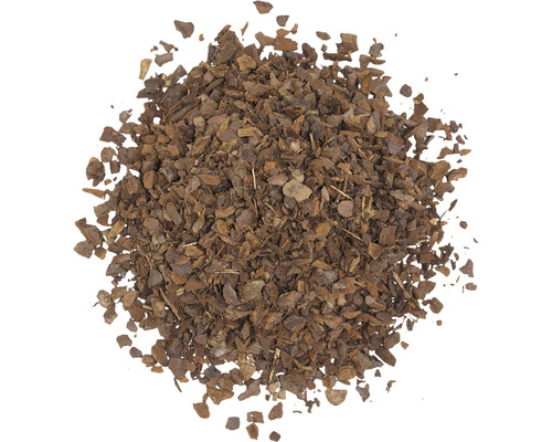 Rindenmulch auf einem Haufen