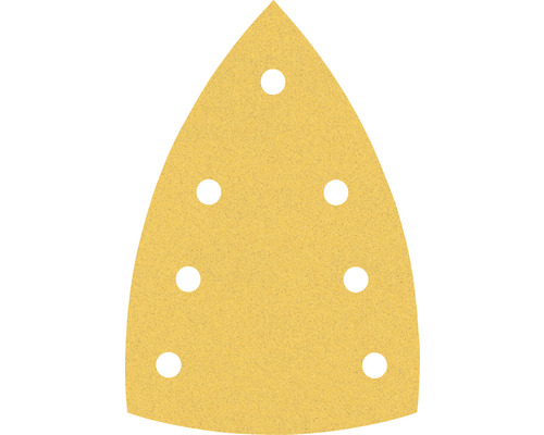 Schleifblatt für Deltaschleifer Bosch, 100x150 mm, Korn 240, Gelocht, 50 Stück Dreieckiges Schleifpapier mit Löchern
