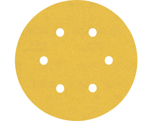 Schleifblatt für Exzenterschleifer Bosch, Ø150 mm, Korn 240, 6-Loch, 50 Stück Rundes Schleifpapier mit Löchern für Schleifarbeiten.