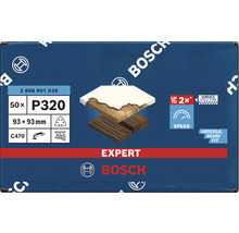 Bosch Expert Schleifblattset, Körnung P320, 93 x 93 mm, 50 Stück