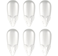 Mouse Magnete weiß 6 Stück
