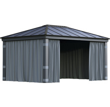 Pavillon mit Vorhängen für den Außenbereich