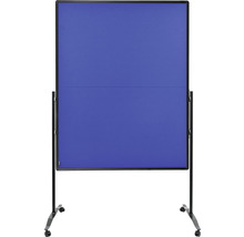 Blaue mobile Trennwand auf Rollen für Büros