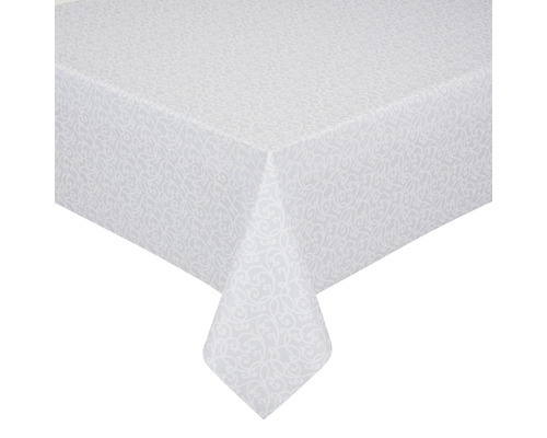 Tischdecke Barock silber-weiß 110x140 cm