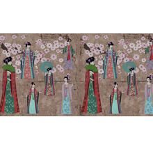 Fototapete Vlies Digitaldruck DD110816 Asian Fusion Kimono 4-tlg. 500 x 270 cm