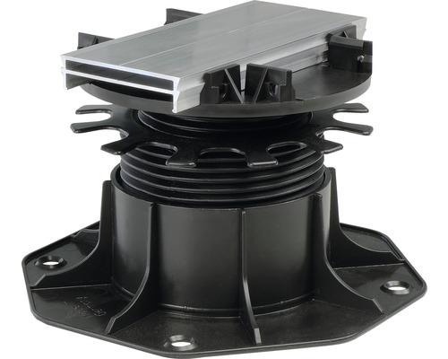 Verstellfuß für Terrassendielen mit Aluminiumprofil