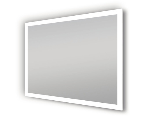 Rechteckiger Spiegel mit Beleuchtung