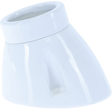 Fassung E27 schräg Keramik weiß bis max 60 Watt-thumb-1