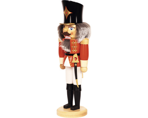 Nussknacker aus Holz mit Uniform und Hut