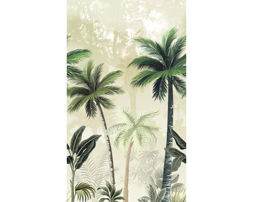Fototapete Vlies 47202 Smart Art Easy Palmen grün beige 3-tlg. 159 x 270 cm