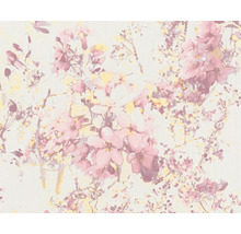 Vliestapete 37816-1 Attractive Blumenmuster rosa gelb-thumb-6