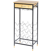 Weinregal Loft für 16 Flaschen bambus/schwarz