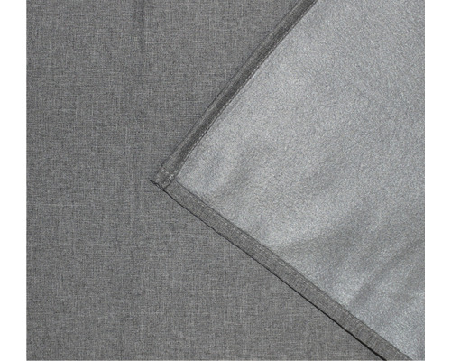 Graue Kuscheldecke mit doppelter Gewebestruktur