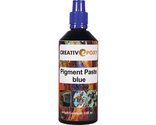 CreativEpoxy Pigment Paste für Gießharz blau 100 g Flasche blaue Pigmentpaste für Epoxidharz, 100 ml