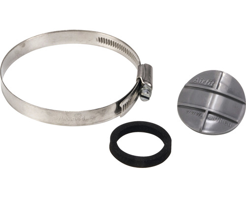Airfit Reparaturstopfen DN 40 für angebohrte Abwasserrohre 45040RS Airtfit Montageset mit Schlauchschelle, Dichtung und Verschlussstopfen