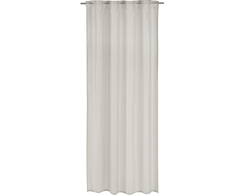 Vorhang mit Gardinenband Unisono grau 140 x 255 cm