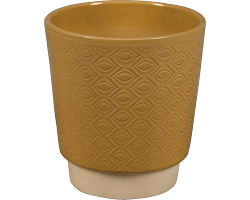 Blumentopf mit Muster und Fuß