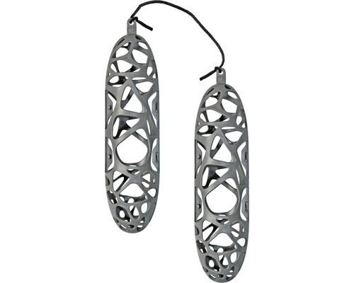 Futterspender Karlie Singing Friend Sam Twin 2 St. Kunststoff 12 x 24 x 60 cm grau Schuhspanner aus Kunststoff mit Schnur