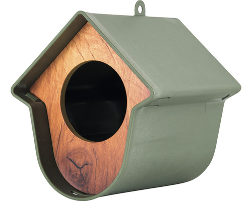 Vogelhaus mit Aufhängevorrichtung und Einflugloch
