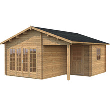 Gartenhaus Palmako Irene inkl. Fußboden 565 x 598 cm tauchgrundiert braun