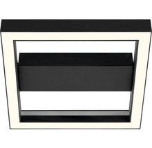 Quadratische LED Deckenleuchte in Schwarz