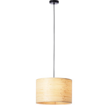 Pendelleuchte mit Lampenschirm aus Holz