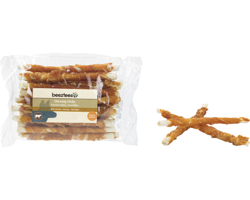Hundesnack beeztees Kaustange Huhn 20 Stück Kauartikel Beetztees Kaustreifen mit Huhn für Hunde