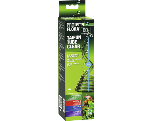 JBL ProFlora CO2 Taifun Tube Clear, drei Meter Spezialschlauch für Kohlendioxid