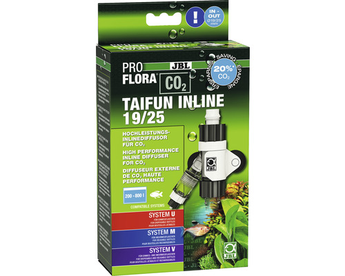 CO2-Diffusor JBL PROFLORA CO² Taifun Inline 19/25