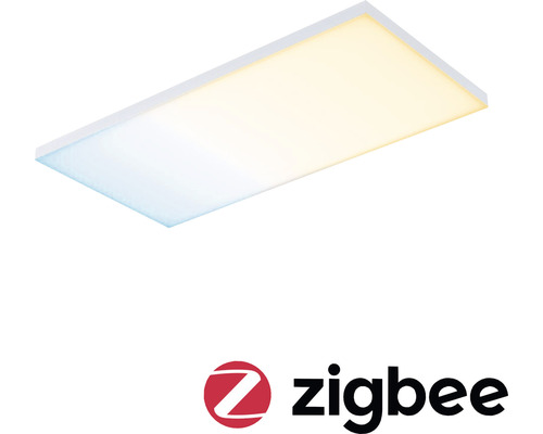 LED Panel rahmenlos Zigbee dimmbar 18,5W 1600 lm 3000- 6500 K Tunable White 59,5x29,5 cm Velora weiß