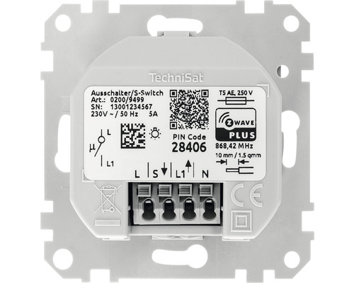TechniSat Wechselschalter mit Z-Wave Plus Funkstandard
