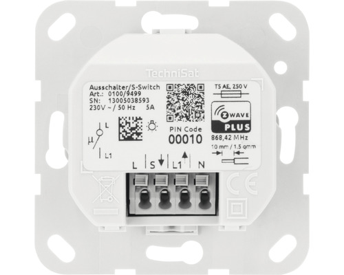 TechniSat Wechselschalter mit Z-Wave Plus Funkstandard