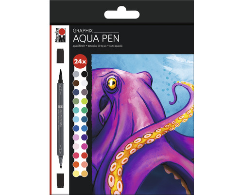 Marabu Aqua Pen Set, 24 teilig
