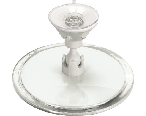 Runder Kosmetikspiegel mit Saugnapf zur Befestigung