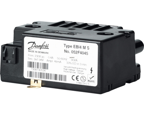 Danfoss EBI4 Zündtrafo Primär-Anschlusskabel – Kabel Nr. 052F5052, Länge 750 Mm
