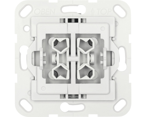 Rückansicht eines Schalters mit Anschlüssen