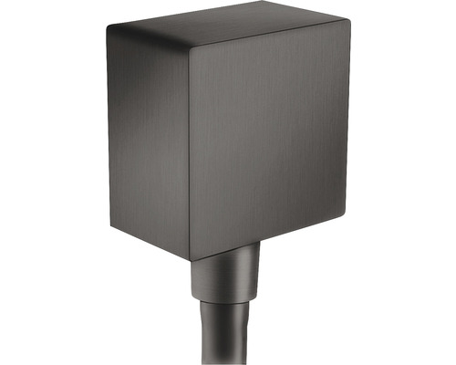 Wandanschlussbogen hansgrohe FixFit Square brushed black chrom 7205931