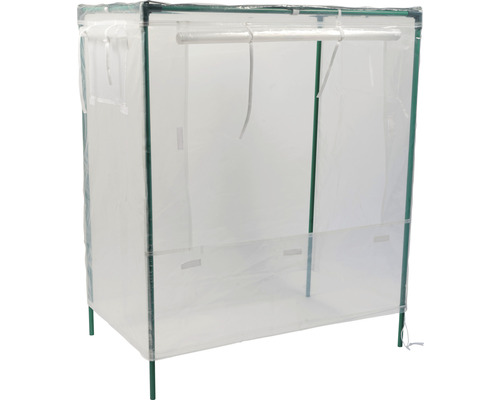 Hochbeetabdeckung, Hochbeetaufsatz eckig S 88 x 55,00 x 105 cm Gewächshaus mit Folienabdeckung