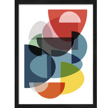 Gerahmtes Bild mit abstrakten geometrischen Formen