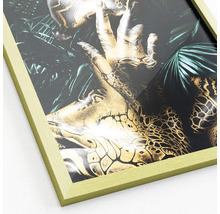 Dekoratives Bild mit goldenem Muster und Rahmen