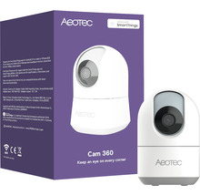 Aeotec Cam 360 Überwachungskamera mit Verpackung