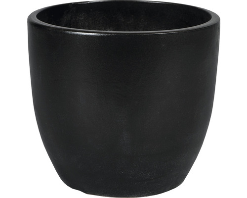 Pflanztopf rund Passion for Pottery Shanghai Verbundwerkstoff Ø 38 cm H 33 cm schwarz