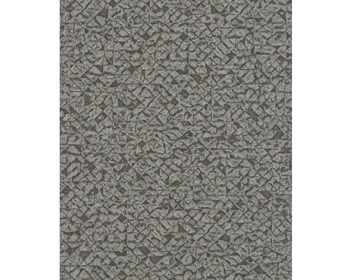 Vliestapete 704358 Kalahari Grafisch silber grau Graue Tapete mit dreieckigem Muster