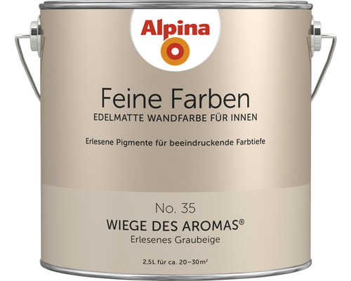 Alpina Feine Farben konservierungsmittelfrei Wiege des Aromas 2,5 L